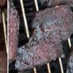 Home made beef jerky on the smoker