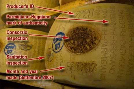 labeling parmigiano-reggiano