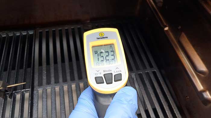Masterbuilt Gravity Series 560 infrared thermometer test
