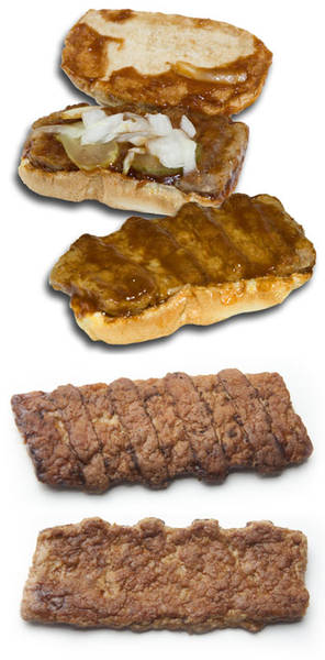 McRib sandwich deconstructed