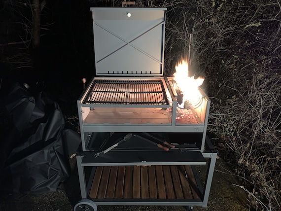 Premium Photo  Parrilla argentina traditional barbecue made with ember  straight from the wood