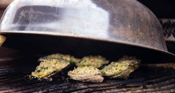 smoking oysters