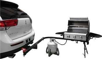 Party King SWING 'N Smoke MVP Hitch Mount Swing Out Grill