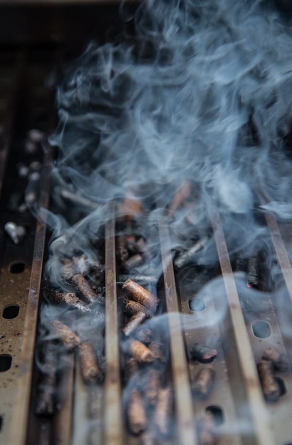 pellets on gas grill smoking