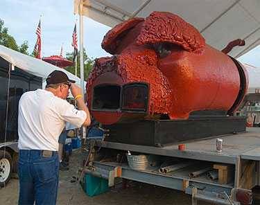 hog shaped smoker