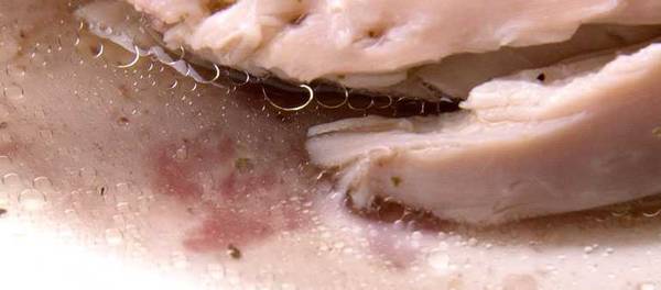 Why cooked chicken may look pink or bloody and still be safe to