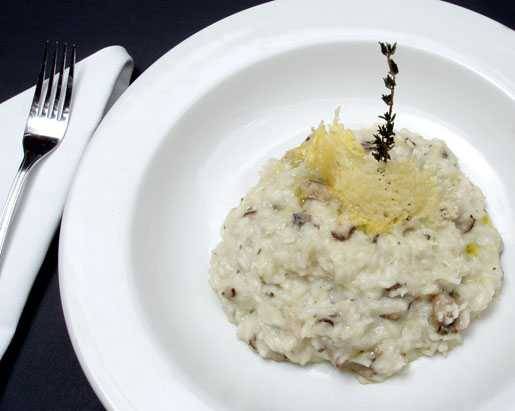 a dish of creamy risotto