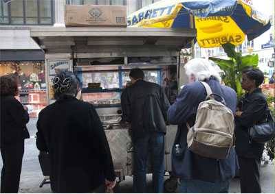 New York hot dog stand