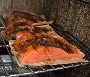 Bear Mountain BBQ Wood Pellets  Maple and Brown Sugar Smoked Salmon