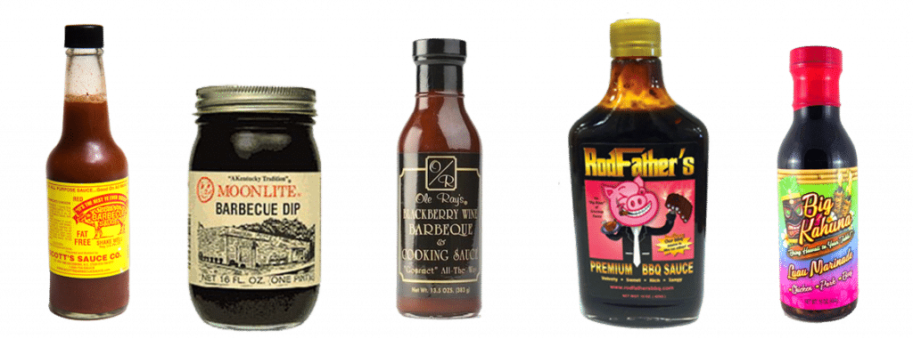 variety of barbecue sauce