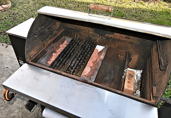 Sear Daddy and grates installed in pellet grill