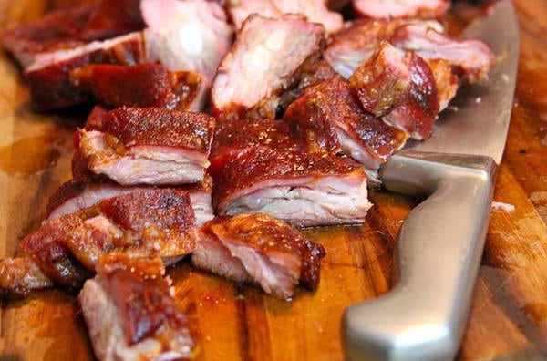 smoked pork rib tips
