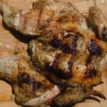 Grilled whole chicken