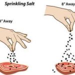 sprinkling salt from different distances diagram