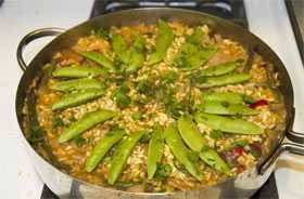 Indoor paella