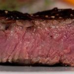 strip steak on plate