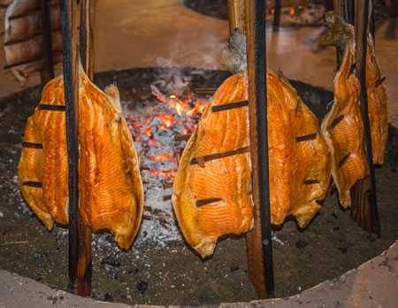 native American style smoked salmon