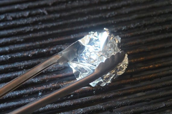 Aluminum foil Grill Grate Cleaner