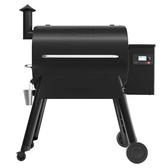 Large black smoker on white background