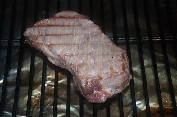 Pale grayish steak