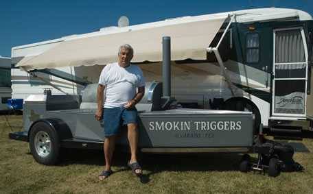 Johnny Trigg and his Jambo barbecue pit
