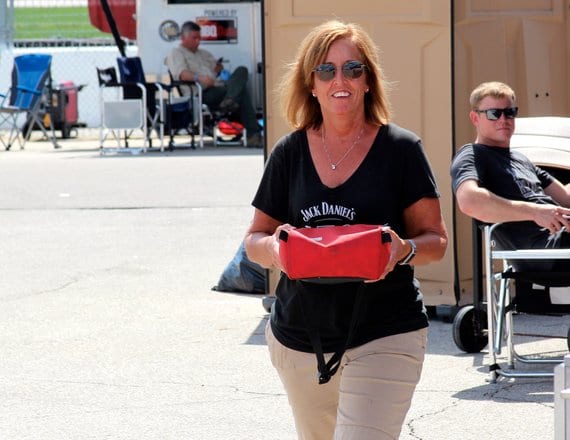 Sherry Warth Turning In Competition Chicken