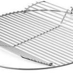 chrome wire hinged cooking grate for the weber grill