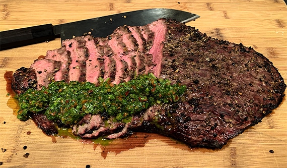 Grilled Flank Steak with Dry Rub - A Cedar Spoon