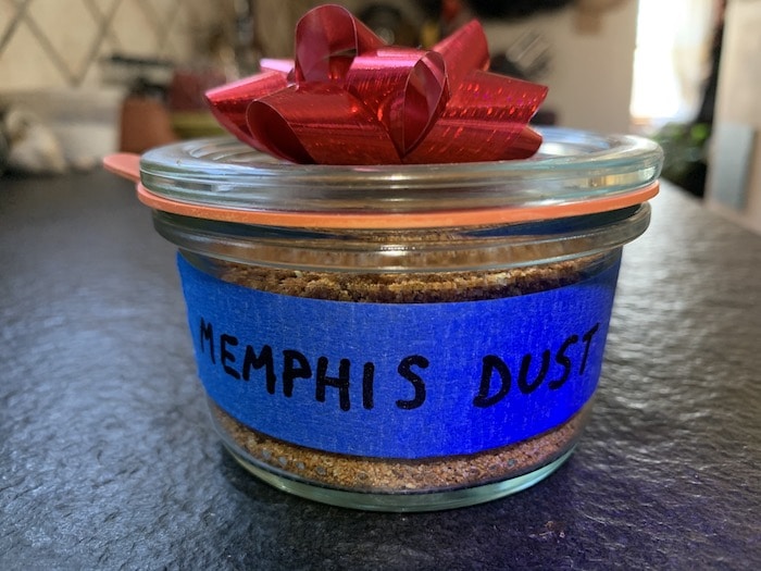 Memphis Dust in a glass jar