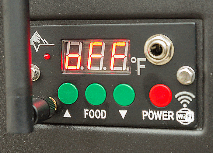 Green Mountain Grills control panel