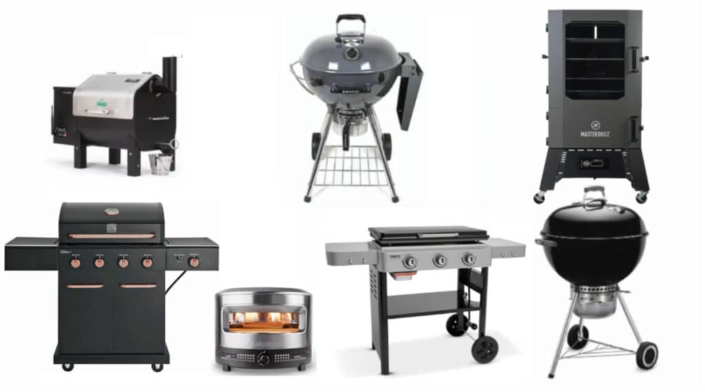 Composite of BBQ grills