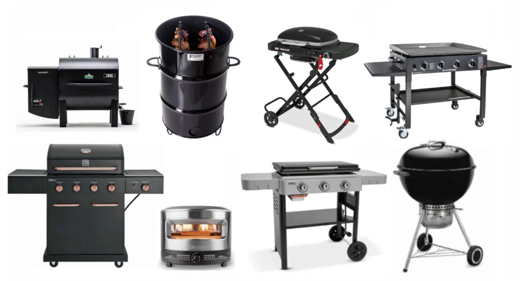 Composite of BBQ grills