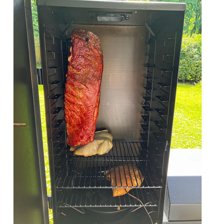 Oklahoma Joe's Smokers - Your meat odyssey awaits with the Bandera Vertical  Smoker's hanging meat hooks and rib racks.