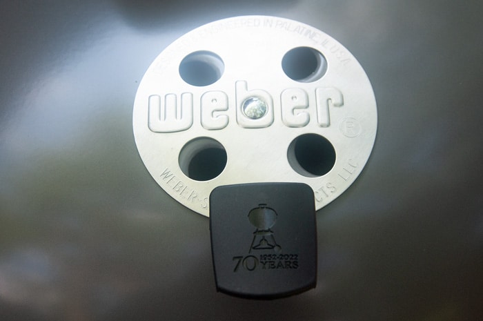 Weber 70th Anniversary Kettle exhaust damper
