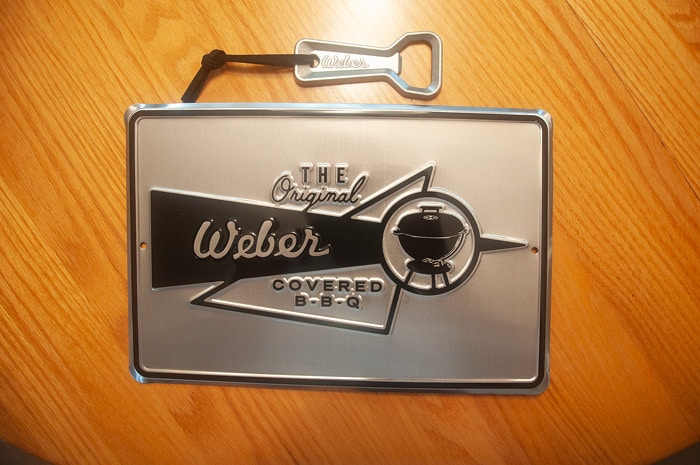 Weber 70th Anniversary Kettle sign
