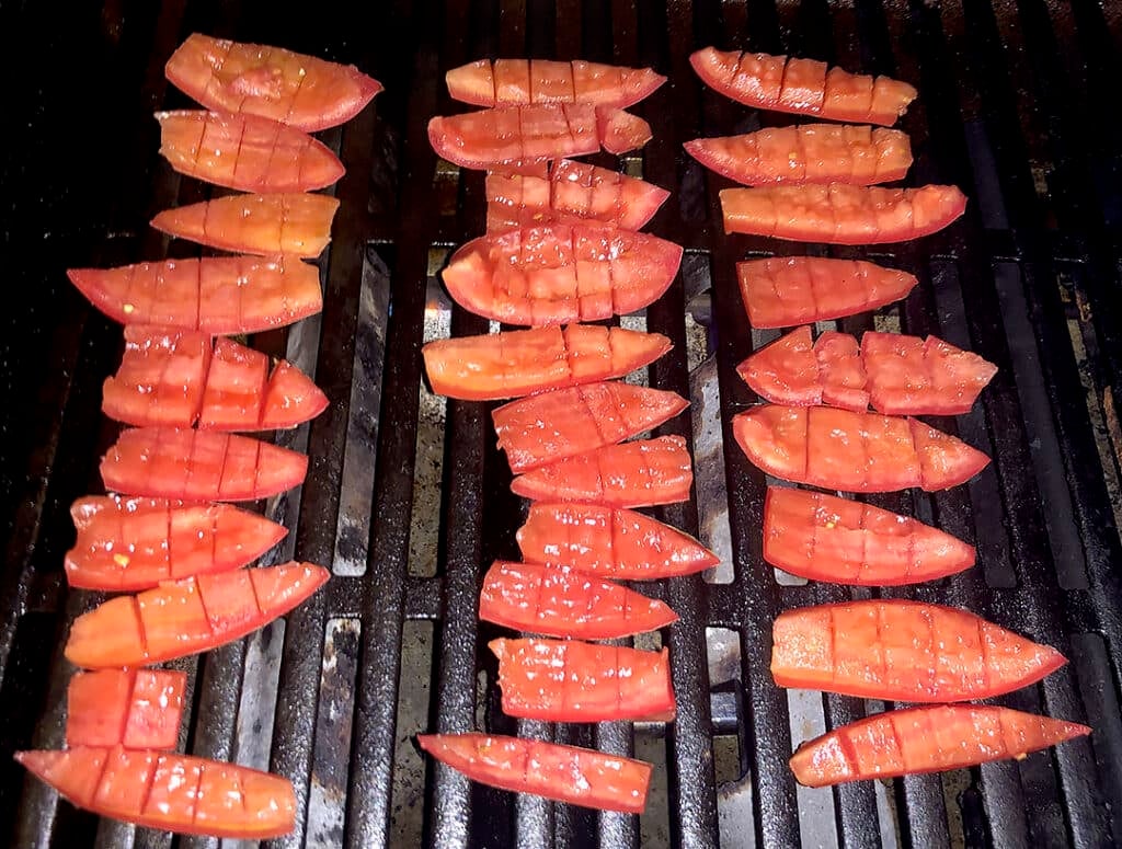 grilling tomatoes