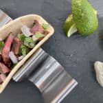 Asian flank steak tacos.