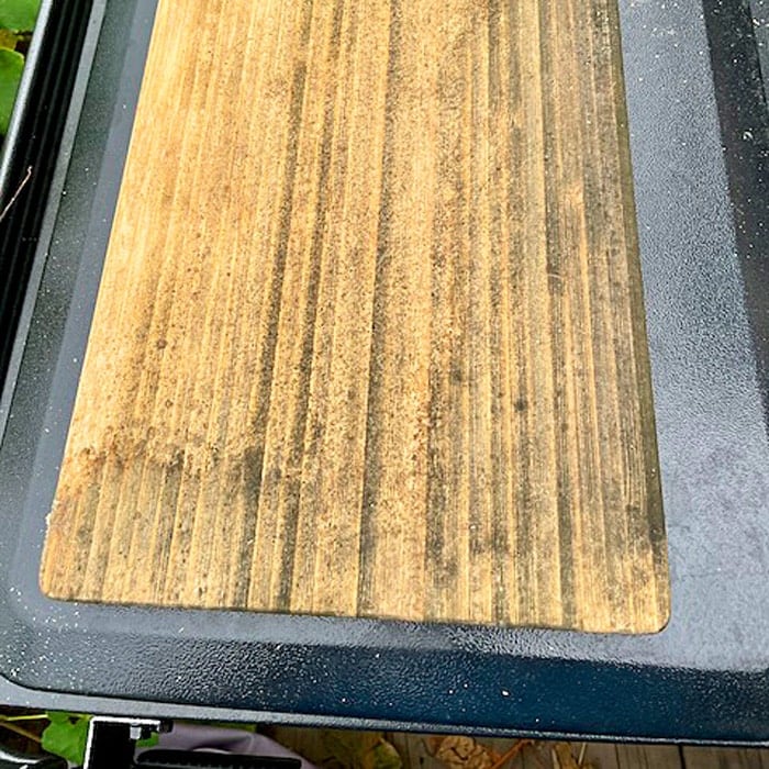 Traeger Timberline bamboo cutting board mildew