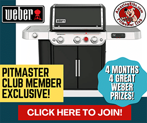 Weber giveaway for Pitmaster members