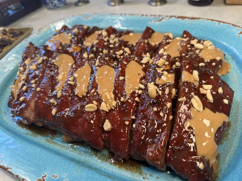 sliced peanut butter and jelly ribs