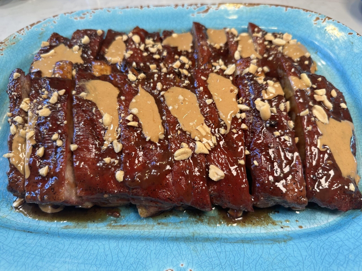 sliced peanut butter and jelly ribs.