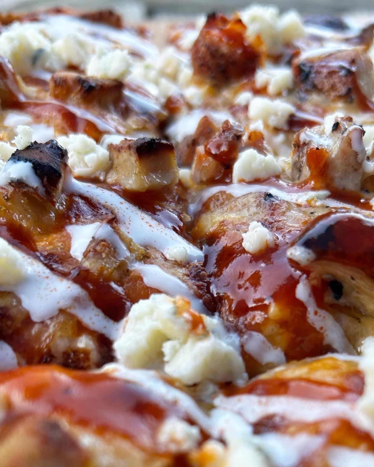 Bertello buffalo chicken sauced