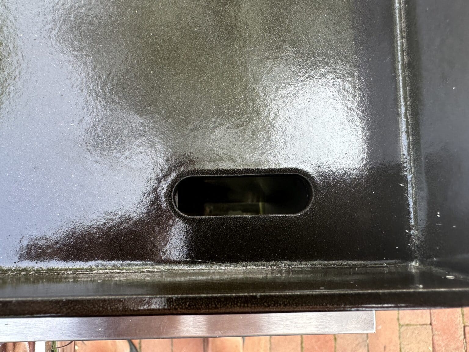 Victory Griddle grease port