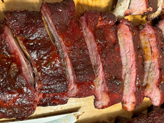 Weber Searwood ribs