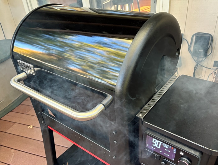 Weber Searwood smoking