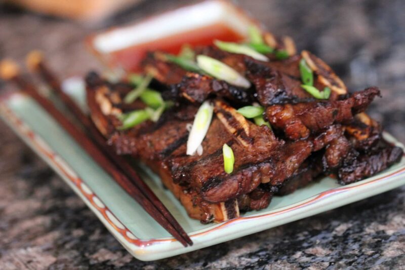 Korean kalbi BBQ beef short ribs