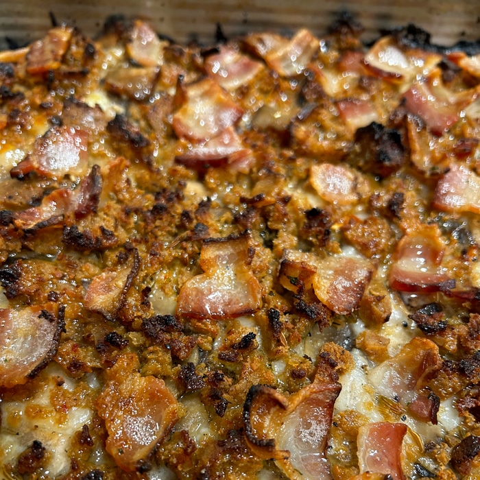 Ninja Outdoor Oven Bacon Sausage Pizza