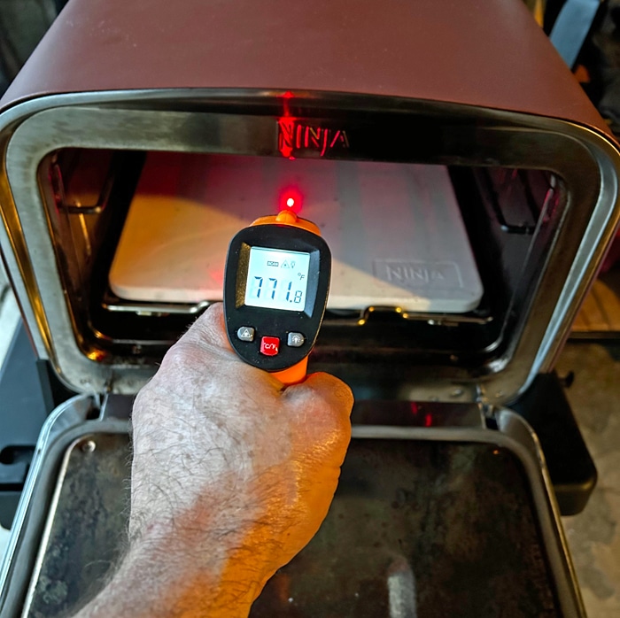 Ninja Outdoor Oven temperature