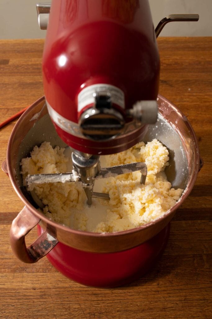 making butter in a stand mixer