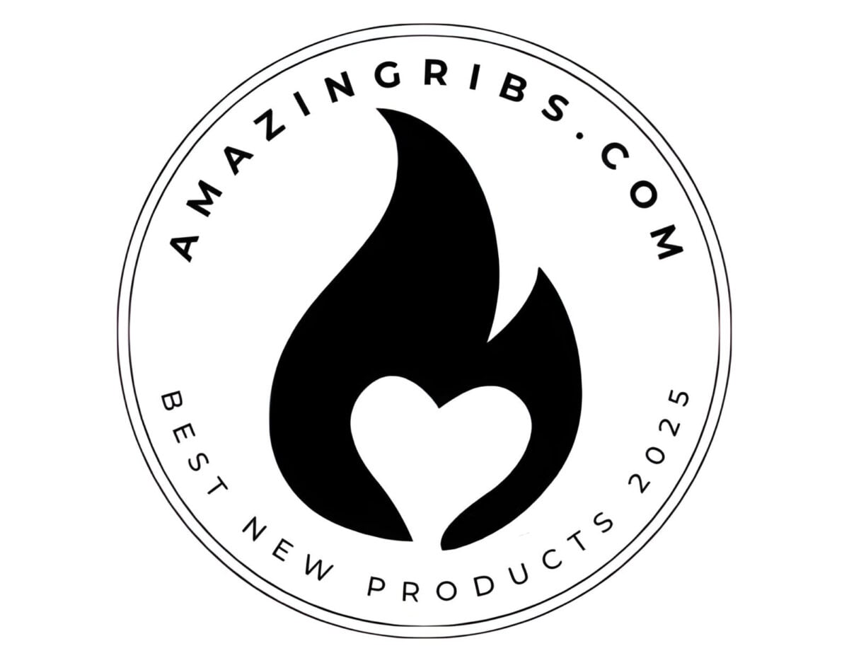 AmazingRibs.com Best New Products 2025 logo to announce the best BBQ and grilling products.